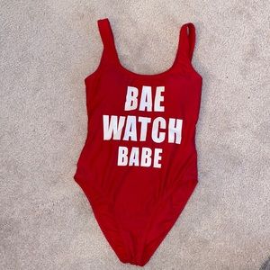 NEW Bae watch babe bikini one piece